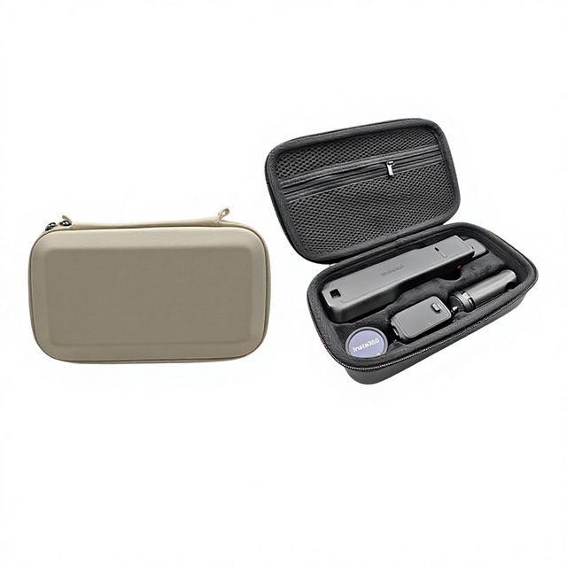 Insta360 for Ultra Compatible EVA Storage Bag Ultra Portable Gimbal Accessory Case Black/Beige 23x13x7cm
