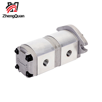 Pompe hydraulique à double engrenage haute pression Zhengquan HGP-11A-F0.8/0.8R, faible bruit, en alliage d'aluminium, pour système hydraulique