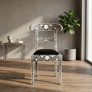 Ensemble de chaises modulaires en os incrusté, 1 chaise de loisirs moderne avec pieds en bois massif, garantie 2 ans, pour appartement, salle à manger, salon, hôtel, maison, bureau - Product Image 1