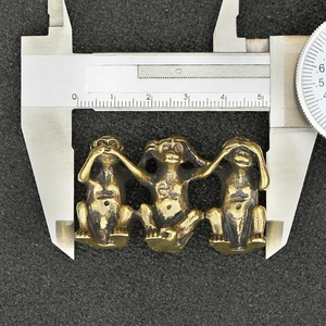 Tres Monos de cobre puro ca182, <span class=keywords><strong>no</strong></span> se ven, decoración del hogar y regalos, venta al por mayor - Product Image 5