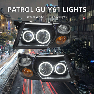 مصباح زاوية DRL جديد لباترول GU Y61 MK5 موديلات 1998-2003 واجن وسيارات الدفع الرباعي مصباح أمامي عيون الملاك 12 فولت بدرجة حرارة لون 4300 كلفن - Product Image 2