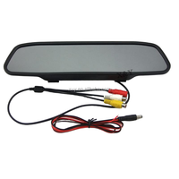 Moniteur Cae pour rétroviseur, écran LCD embarqué haute définition 4,3 pouces, AV 12V DC, télécommande universelle TV, RGB XY, 1 an