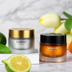 Pot en verre dépoli 50ml 100ml pour crème visage avec couvercle argenté durable, crème hydratante, kosmetikcreme pour les soins de la peau - Product Image 2