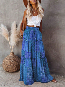 <span class=keywords><strong>Gonne</strong></span> estive Vintage <span class=keywords><strong>etniche</strong></span> bohémien da donna Casual taglie forti eleganti da spiaggia lunghe <span class=keywords><strong>gonne</strong></span> Maxi da donna - Product Image 4