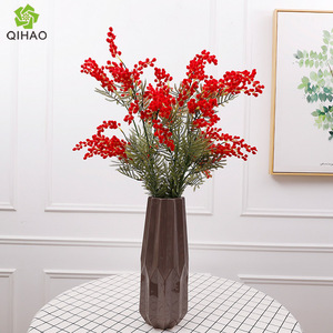 Flores Artificiales de Acacia Qihao, Amarillas, 87 cm, Plástico, Decoración para el Hogar, Primavera - Product Image 2