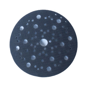 Disque de ponçage auto-adhésif de 6 pouces à 67 trous, roue de polissage pneumatique en caoutchouc floqué pour meuleuse à air - Product Image 3