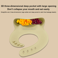 Bavoirs pour bébé en Silicone sans Bpa, vente en gros, bavoir imperméable personnalisable, réglable, facile à nettoyer, bavoir en Silicone écologique pour bébé