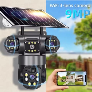 Real 3Lens 8K 15MP HD 4g Solar Network Surveillance <b>Camera</b> Outdoor PTZ Auto Track Wifi <b>Wireless</b> IP Network CCTV <b>Security</b> Cameras - Product Image 6