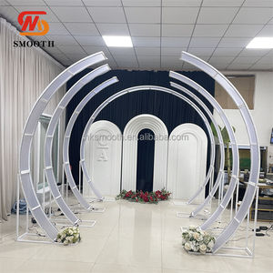 Arco de Entrada LED Circular de Metal con Iluminación RGB para Decoración de Pasillos en Eventos de Boda de Lujo - Product Image 2