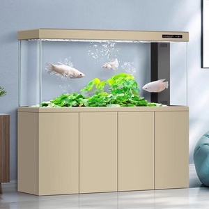 도매 사용자 정의 하이 퀄리티 흰색 유리 수족관 Arowana 캐비닛 사각형 모양 물고기 탱크 바닥 여과 - Product Image 6