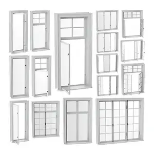 Profil UPVC jendela ekstrusi PVC beragam profil upvc jendela plastik untuk profil windows pvc