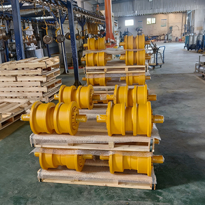 Xe ủi đất phía trước <span class=keywords><strong>idler</strong></span> D20 D50 D53 D61 D155 theo dõi con lăn dưới con lăn cho máy xúc và Dozer bộ phận OEM chất lượng - Product Image 4
