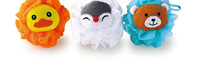 Boule de bain en plastique Durable personnalisable en usine fleur de bain de dessin animé mignon pour enfants Source offre des épurateurs de bain moussants pour bébé
