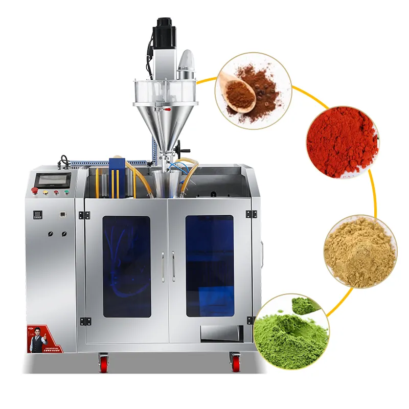 Máquina de embalagem inclinada quantitativa inteligente para leite em pó e grãos em pó totalmente automática