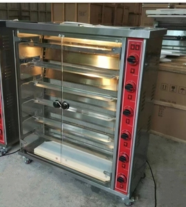 Gas/LPG Chicken <strong>Roaster</strong> 6 Rods Chicken Rotisserie Machine Auto <strong>Rotating</strong> Light &amp; Fan Temperature Control Stainless Steel - Product Image 3