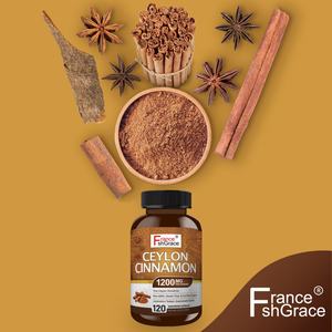 Étiquette personnalisée : Capsules de cannelle de Ceylan à base d'extraits végétaux, 120 capsules avec poudre de cannelle, pour le soutien de la santé - Product Image 6
