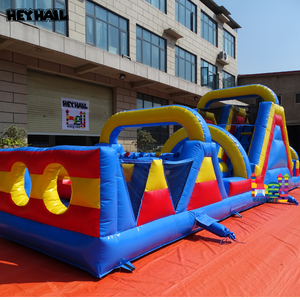 Pista <span class=keywords><strong>de</strong></span> Obstáculos Inflable Grande <span class=keywords><strong>de</strong></span> Fábrica, Juegos Inflables <span class=keywords><strong>de</strong></span> <span class=keywords><strong>Cambio</strong></span> <span class=keywords><strong>de</strong></span> Ropa, Castillo Inflable con Obstáculos y Tobogán - Product Image 2