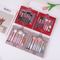 Ensemble de 9 pinceaux de maquillage, éponge, pinceau pour les yeux, fard à paupières, fond de teint liquide, outil de maquillage professionnel, vente en gros d'usine