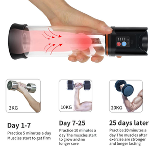 Automatische Elektrische Penispumpe Wiederaufladbares Männliches Verbesserungsgerät Vakuum-Booster-Pumpe Männliches Masturbationsspielzeug - Product Image 6