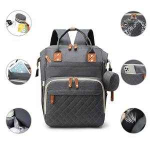Mochila de Viaje Personalizada, Juego de Bolsas de Pañales para Mamá, Mochila de Viaje Elegante para Bebé - Product Image 1
