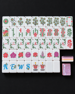 Mahjong de Lujo para Niños <span class=keywords><strong>Daen</strong></span>, Estilo Can, Acrílico Ecológico y Duradero, para 4 Jugadores, Serie Ice Flower Shell - Product Image 3