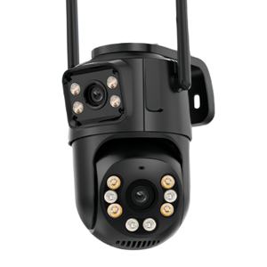 Cámara de Seguridad WiFi <span class=keywords><strong>ICSEE</strong></span> 6MP, Doble Lente, PTZ, CCTV, IA, con Detección Humana IP66 para Interiores y Exteriores, Superventas - Product Image 1