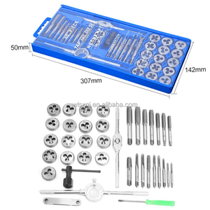 40pcs 110pcs chủ tap và Die Set bao gồm thô và tốt chủ đề cần thiết threading Tool Kit tap & Die - Product Image 4