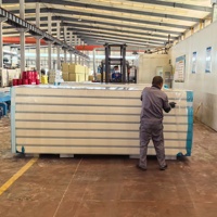 Panneau sandwich PU PIR pour isolation thermique, panneau mural et de toiture pour entrepôt, atelier, construction de bâtiments