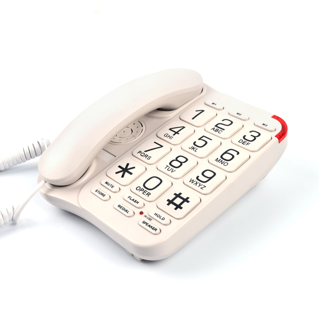 Customizable Big Button Telephone for Elderly Large Key Senior Phone Big Bolume Big Font Big Button Phone