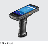 Para Chainway C72 portátil Android 11/13 UHF RFID lector móvil de mano 4 pulgadas de largo alcance 2D escáner de código de barras IP67 para almacén