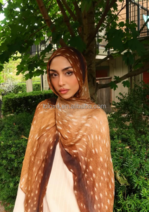 Hijab Shawl Vela <span class=keywords><strong>Lo</strong></span>.Love Modal Ringan Bermotif Bunga Cetak Digital, Selendang Etnik Tenun Lembut, Bernapas, untuk Pemakaian Sehari-hari - Product Image 6