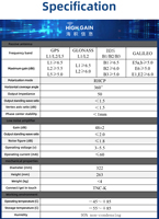 Antenne à anneau de choke HighGain Galileo E1/E5b/E6 GPS L1/L2/L5 BDS B1/B2/B3 pour l'agriculture de précision et le contrôle des machines