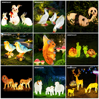 Décoration lumineuse géante d'extérieur, motif chameau 3D LED, pour festival des lumières de zoo, projet de pays des merveilles d'hiver