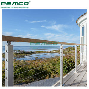 Bảo trì thấp dây ngoài trời dây lan can Sàn thép không gỉ hệ thống lan can Cáp - Product Image 3