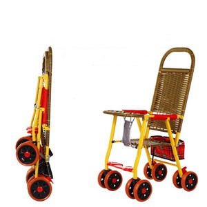 <span class=keywords><strong>Poussette</strong></span> pour bébé en bambou et rotin tissé, nouvelle conception, 4 saisons, facile à transporter et pliable, <span class=keywords><strong>poussette</strong></span> en bambou pour enfants - Product Image 4