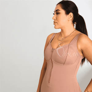 Ajusteur de corps et de poitrine <span class=keywords><strong>pour</strong></span> un usage quotidien et des occasions <span class=keywords><strong>Ceinture</strong></span> <span class=keywords><strong>abdominale</strong></span> Fermeture à glissière haute compression Taille Plus Cincher - Product Image 2