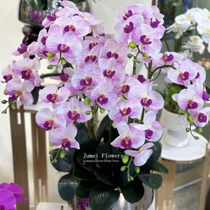 Capodanno di simulazione di nozze Phalaenopsis fiori artificiali morbido in gomma si sentono per il commercio estero all'ingrosso di natale - Product Image 4