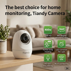 Tiandy CCTV <b>Camera</b> home use Wi-Fi Series Built-in Loudspeaker and mic PT <b>Camera</b> TD-H652N Tiandy 4MP WIFI <b>Camera</b> - Product Image 5