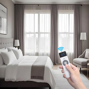 Rideaux occultants intelligents jour/nuit avec protection UV, télécommande, pour maison, fenêtres, rideaux coupe-vent insonorisés pour hôtel, cantonnières - Product Image 5