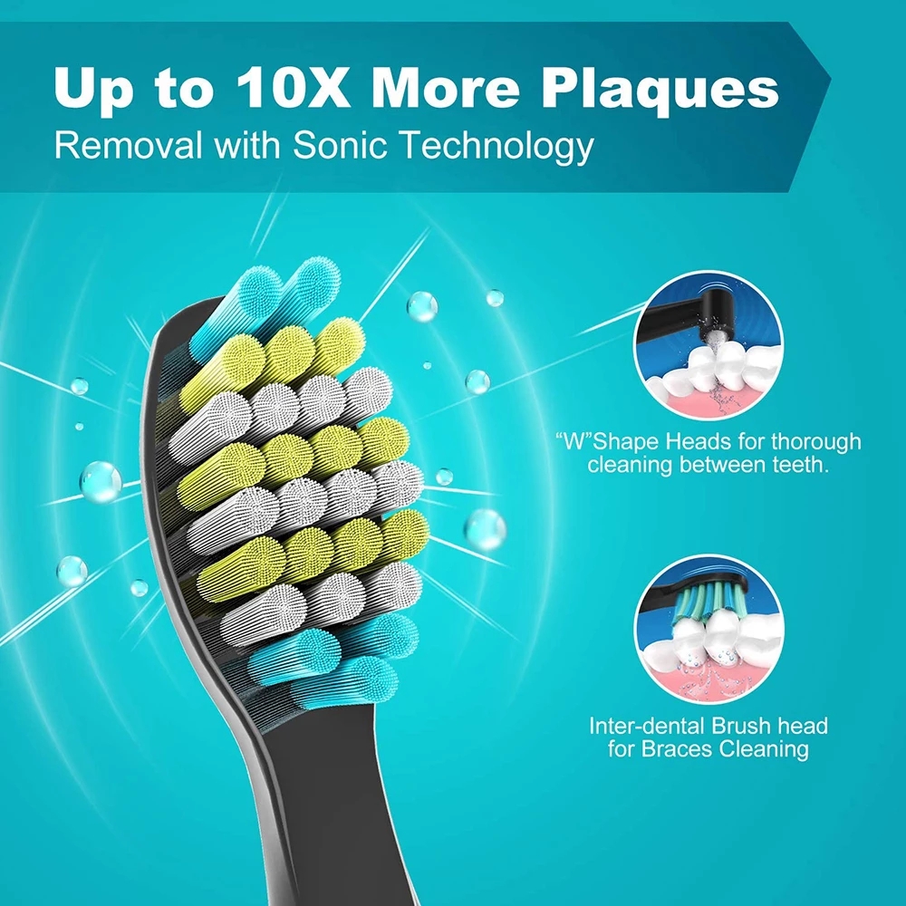 Waterproof IPX7 Electric Sonic Toothbrush 3.7V Rechargeable Toothbrush