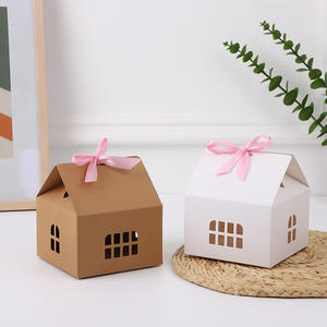 Imee Wit Met Raam Huis Hartvormig Snoep Gerecycled Kraft Modern Nieuw Ontwerp Display Kartonnen Papier Bruiloft Geschenkdoos - Product Image 2