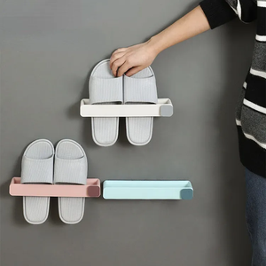 Wholesale Slipper Storage <b>Rack</b> <b>Wall</b>-mouted Organizers Space-saving <b>Shoes</b> Towel Bathroom Home Organization - Product Image 3