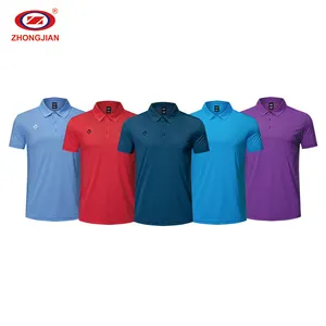 Camiseta con logotipo bordado personalizado para hombre y mujer, ropa deportiva de Golf, Polo de secado rápido de talla grande, envío directo