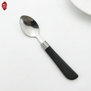 Ensemble de couverts en acier inoxydable de luxe moderne noir de haute qualité, 4 pièces - Product Image 6