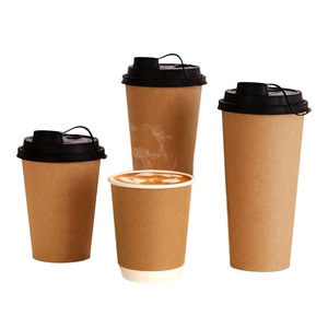 แก้วกาแฟกระดาษพิมพ์โลโก้ตามสั่ง ขนาด 10 ออนซ์ และ 12 ออนซ์ แบบสองชั้น สำหรับเครื่องดื่มร้อน ชานม พร้อมฝาปิด - Product Image 2