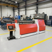 Machine à rouler les tôles à quatre rouleaux W12 populaire avec fonction de pré-pliage pour tôles coniques