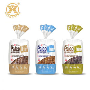 Bolsa de Embalaje para Sándwiches, <span class=keywords><strong>Pan</strong></span> <span class=keywords><strong>Tostado</strong></span> y <span class=keywords><strong>Pan</strong></span> Pita con Logotipo Personalizado, Bolsa de Plástico Transparente Reutilizable OPP con Sellado Térmico a Prueba de Olores - Product Image 4