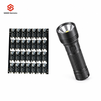 Fabricant de cartes de contrôle électroniques tout-en-un pour mini-ventilateurs et lampes de poche, avec masque de soudure noir personnalisé et sérigraphie blanche, pour assemblage de PCB