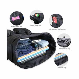 Custom Luxury <b>Waterproof</b> Letter Pattern Vintage Zipper Polyester Daily Travel College Business Laptop Backpack - Product Image 5