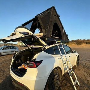 Outdoor Camper <b>Car</b> Roof Tent Wholesale Rooftop Tent Hard Shell Dachzelt Hartschale Lightweight <b>Car</b> Roof Top Tent For 4 Person - Product Image 5